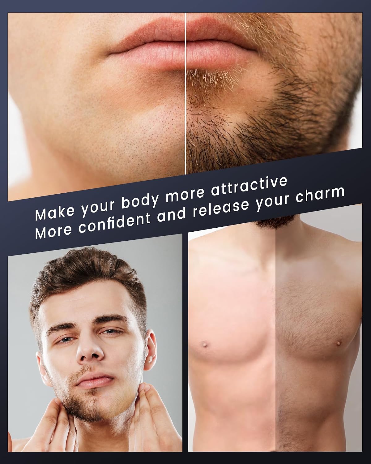 NUBACK Afeitadora eléctrica de espalda para hombres, afeitadora de...