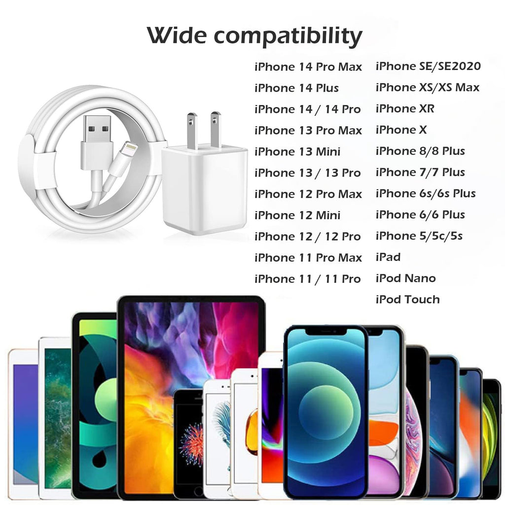 Carga para cargador de iPhone [certificado MFi de Apple] Paquete de...