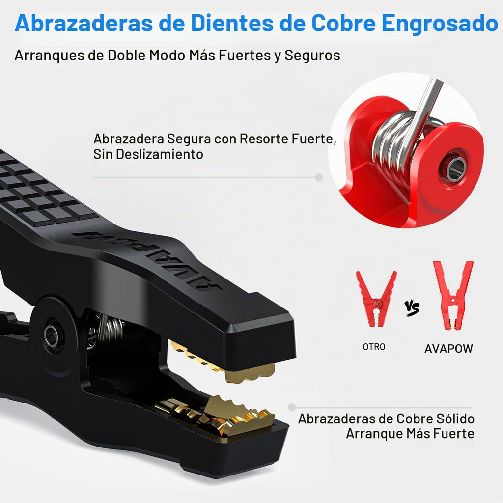 AVAPOW TJ18 5000A Batería Arrancador Portátil con Pantalla HD de 4&...