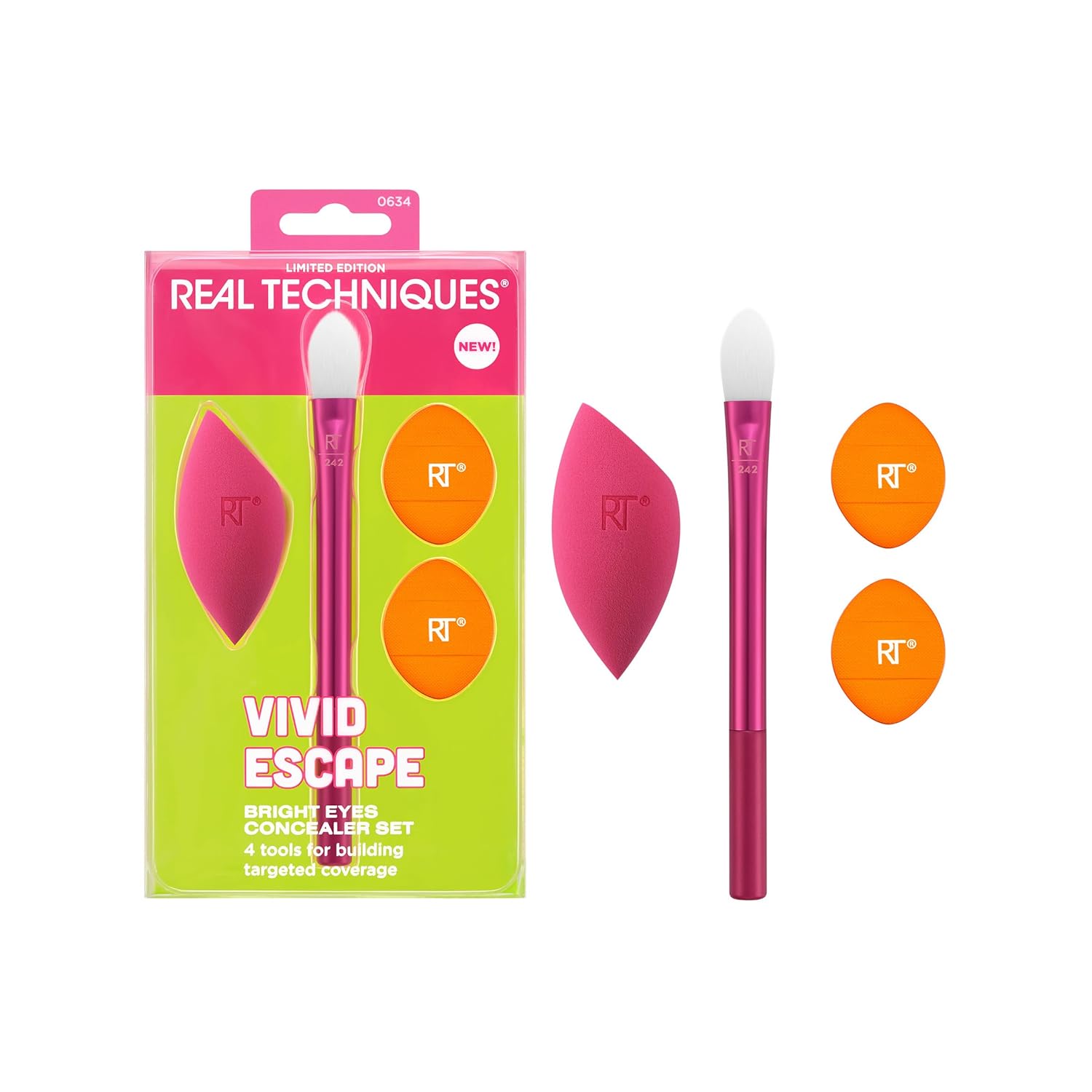 Real Techniques Set de Corrector Vivid Escape para Ojos Brillantes...