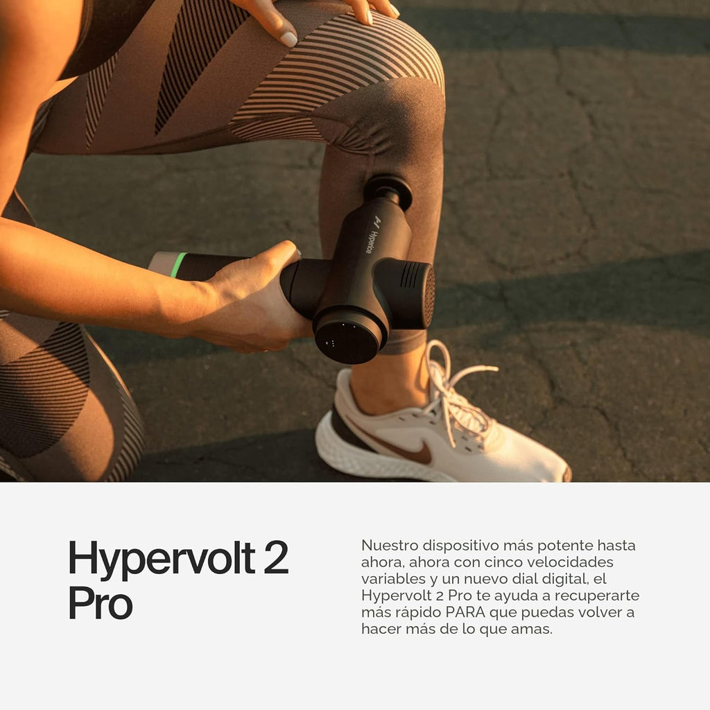 Hyperice Hypervolt 2 Pro - Con tecnología Quiet Glide, pistola de m...