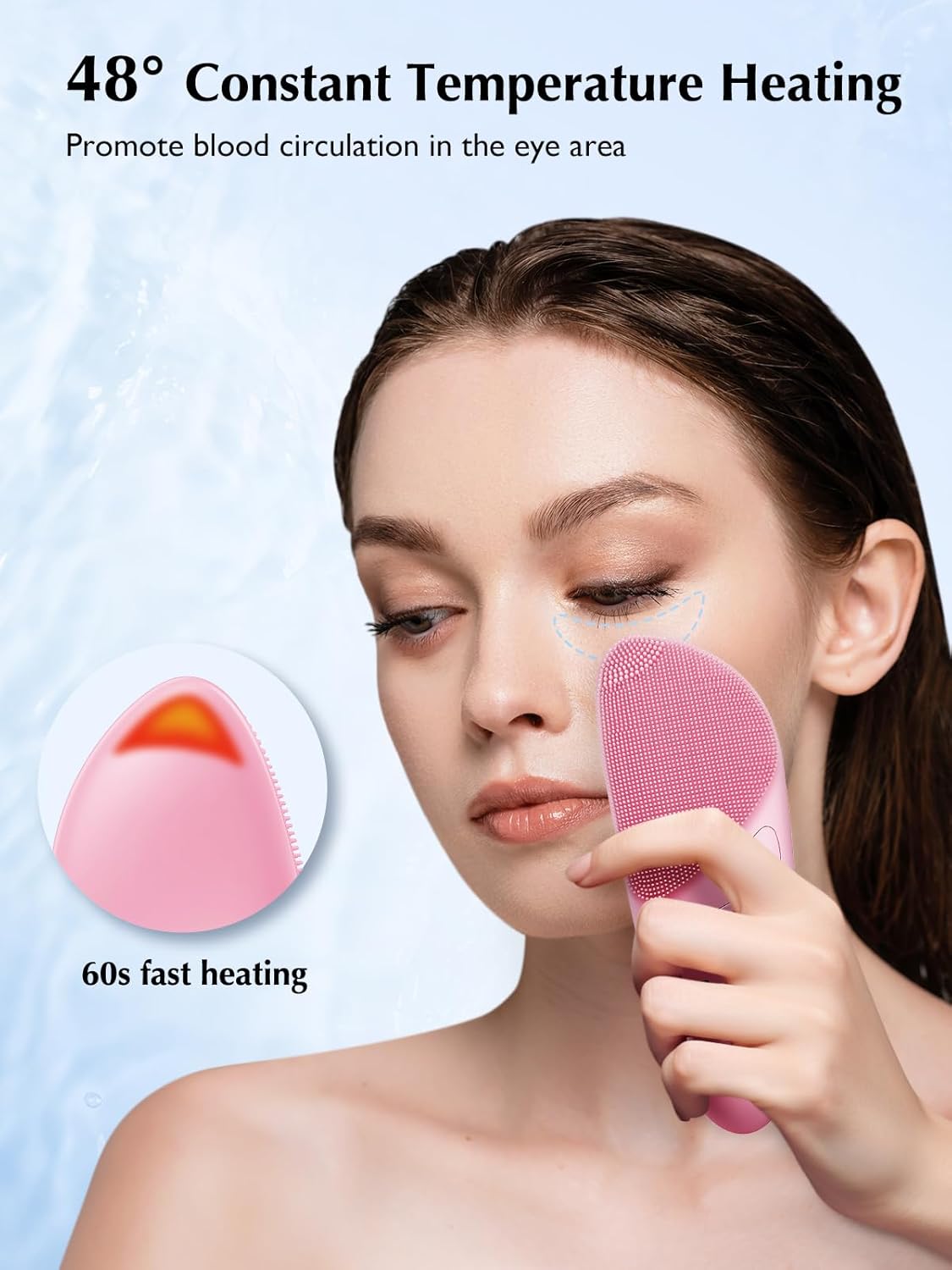 COSLUS Cepillo de Limpieza Facial de Silicona Exfoliador Facial: Ce...