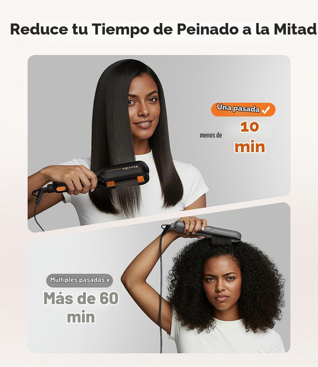 Terviiix Plancha de pelo de 2 pulgadas, estilo más rápido | Turmali...