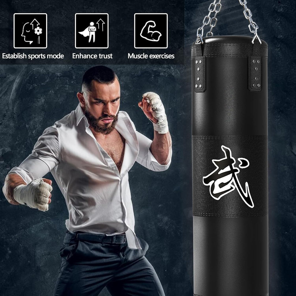 Saco de boxeo Mesetast para adultos, juego de saco de boxeo de 1.2...