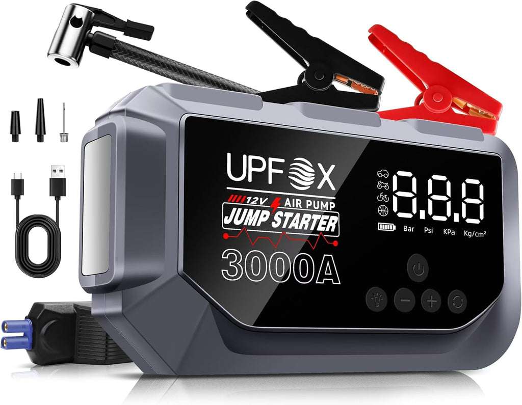 Arrancador de 3000A con compresor de aire 12V \u2013 Arrancador por...
