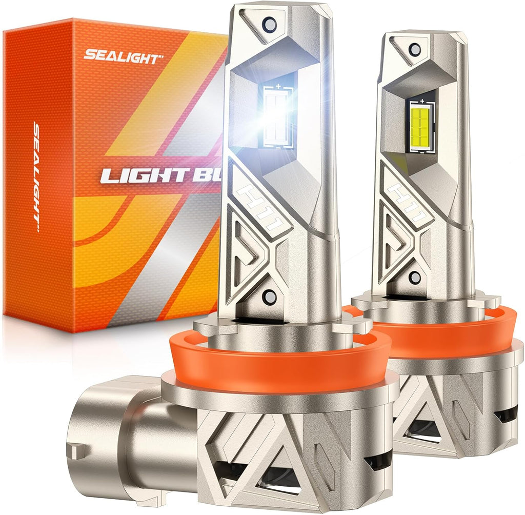 SEALIGHT Bombillas LED H11\/H9\/H8, 66000LM 10X Ultra Brillante, Bo...