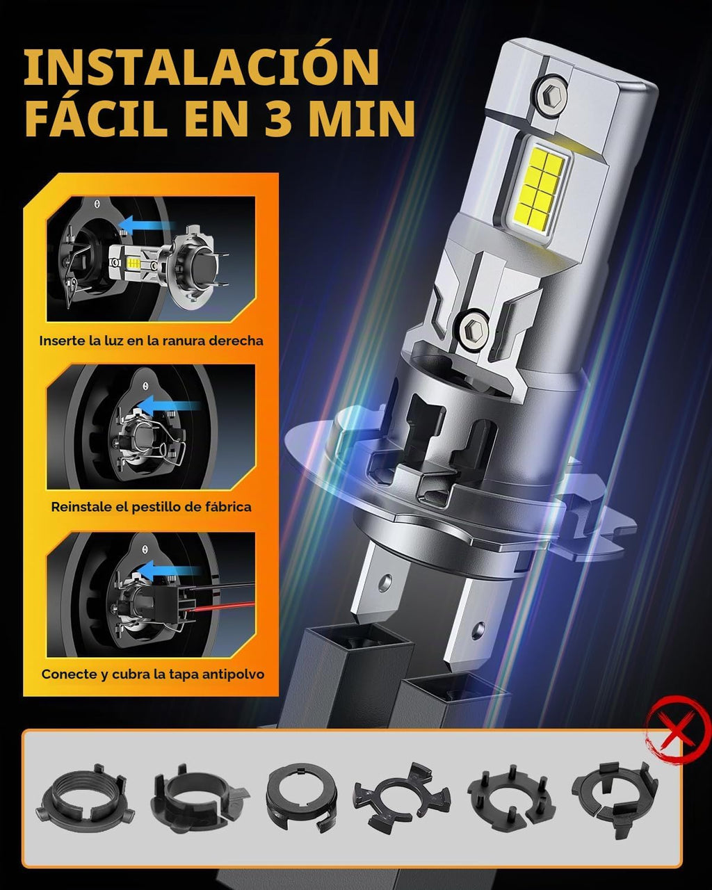 Ursprung 2026 𝐋𝐚𝐭𝐞𝐬𝐭-𝐆𝐞𝐧 H7 Replacement Light Bulbs, 𝟏𝟒𝟎,𝟎𝟎𝟎𝐋𝐌 Supe...
