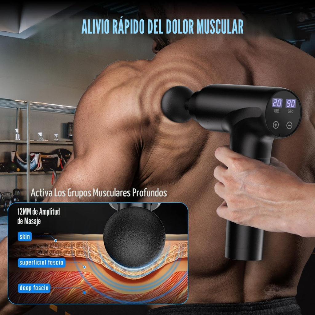 cotsoco Pistola de masaje de tejido profundo, pistola de masaje mus...