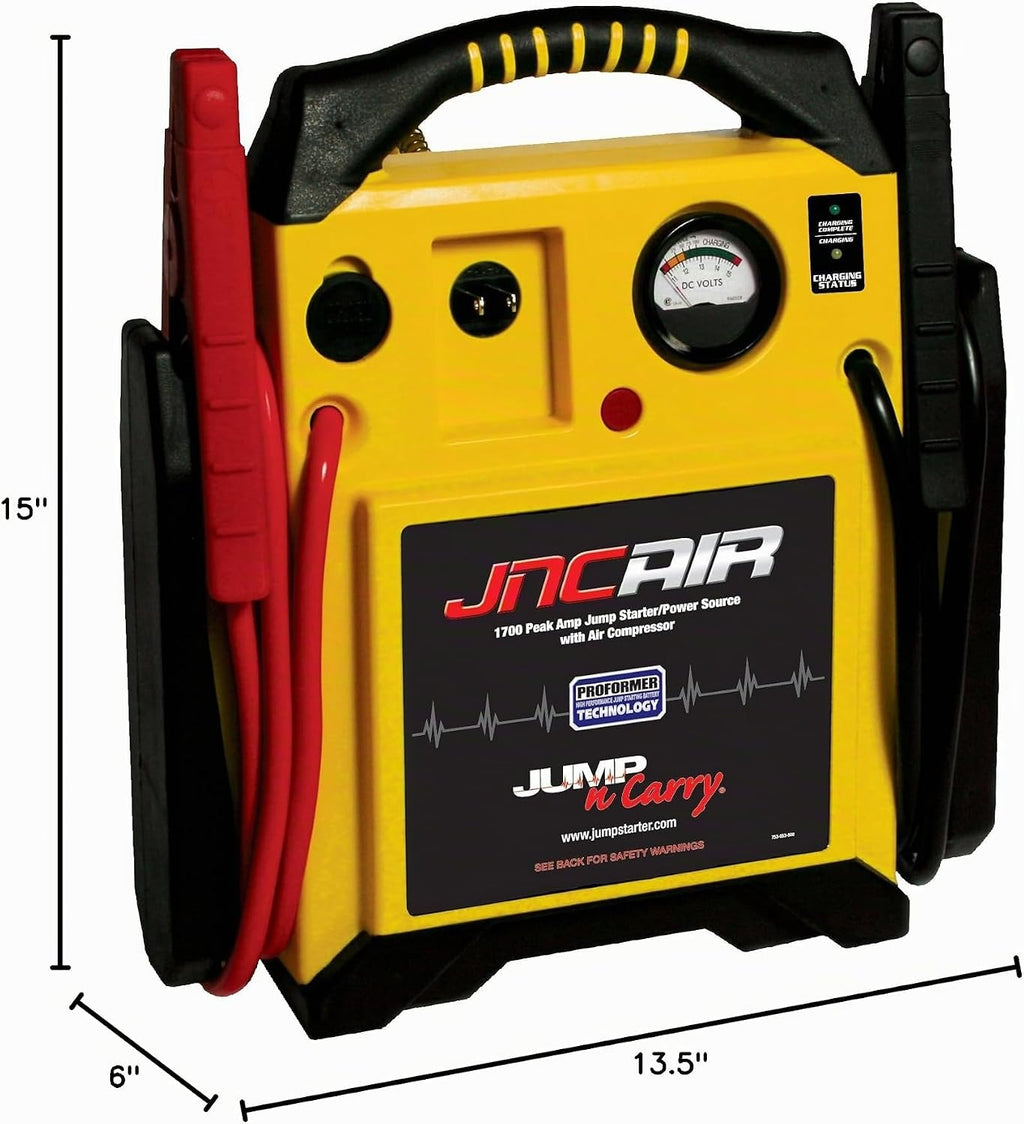 Clore Automotive Jump-N-Carry Arrancador de batería de pico de ampe...