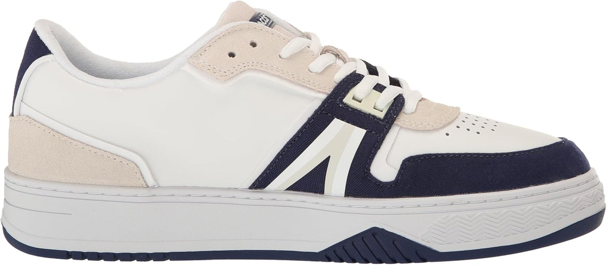 Lacoste Tenis L001 para hombre, blanco\/azul marino, 12