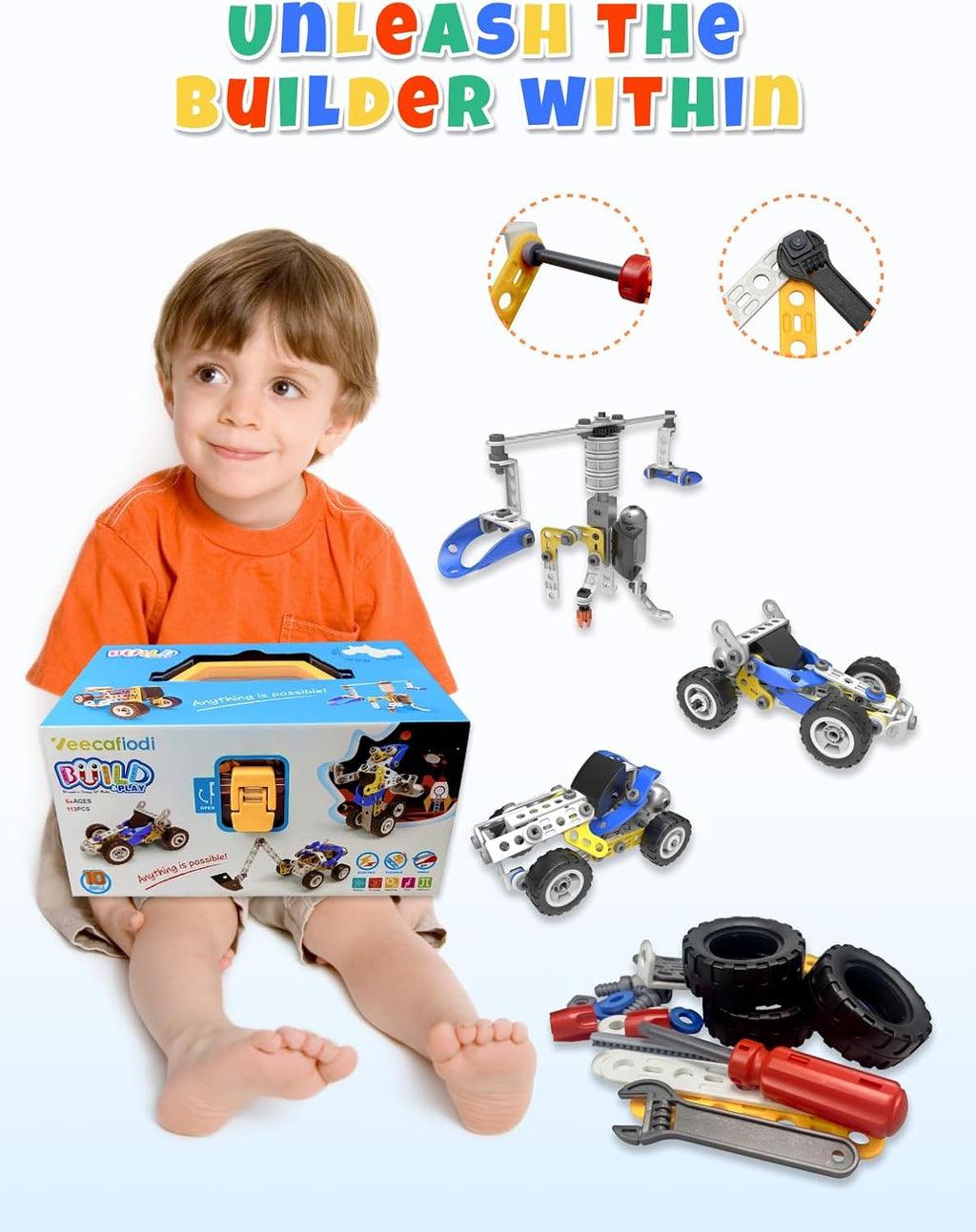 Juguetes STEM para niños de 5, 6, 7, 8+ años, 10 en 1 juguetes eléc...