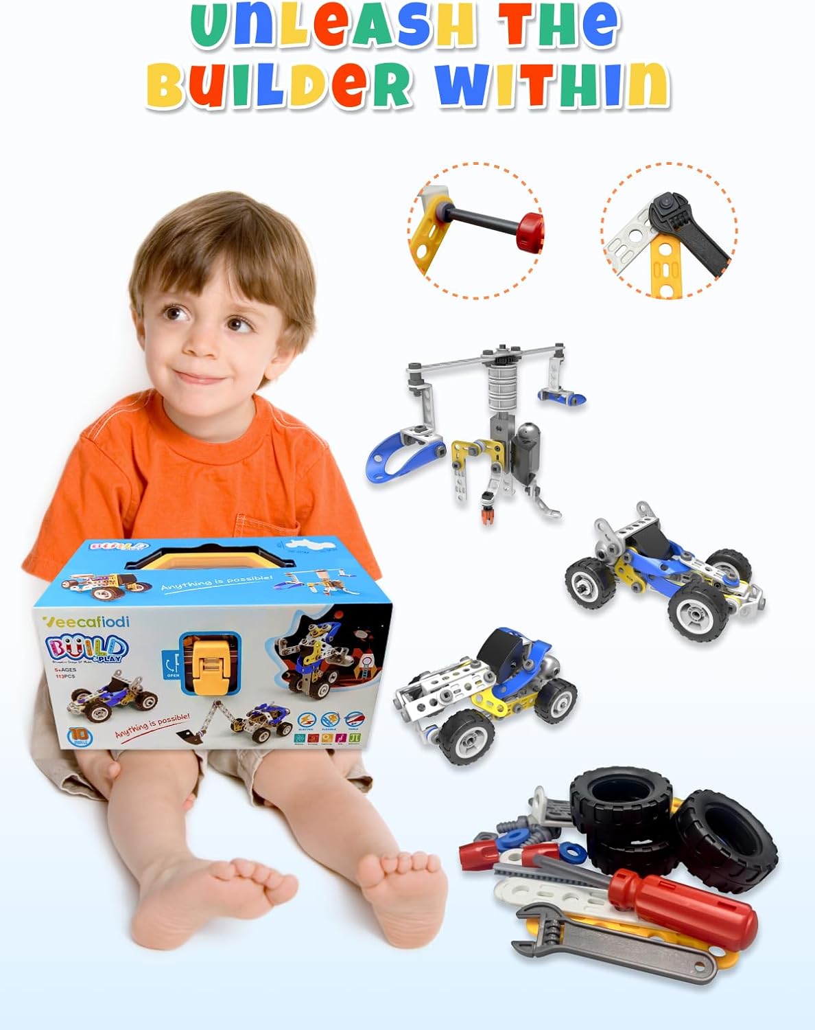 Juguetes STEM para niños de 5, 6, 7, 8+ años, 10 en 1 juguetes eléc...