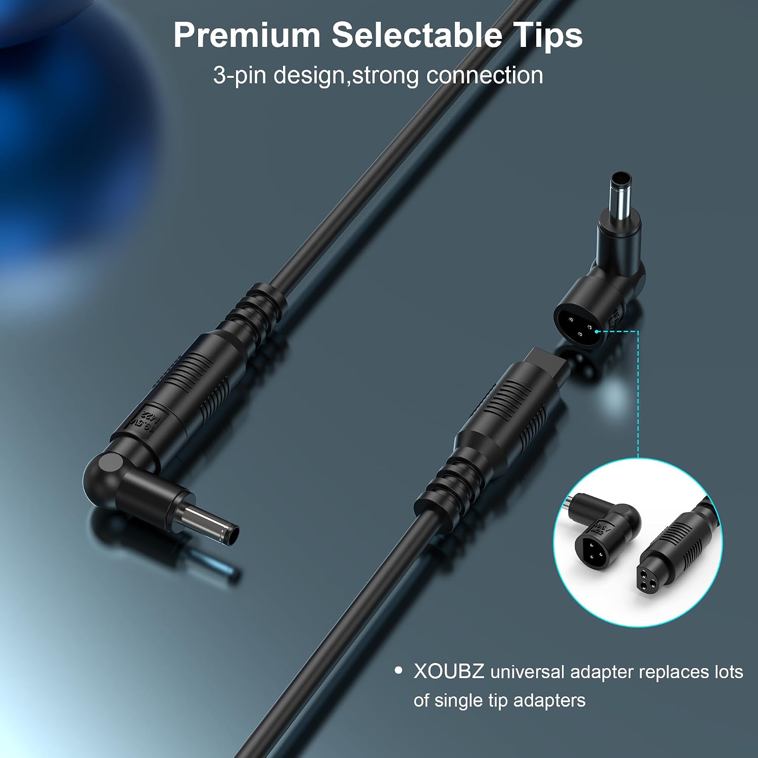 XOUBZ Cargador universal para portátil de 90 W, compatible con HP L...