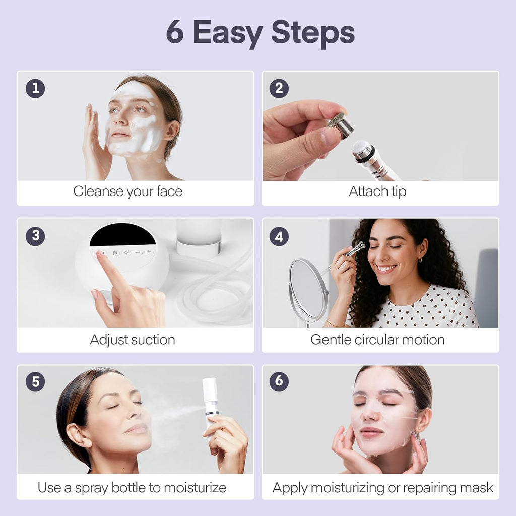 Máquina de microdermoabrasión de diamante, máquina facial de dermoa...