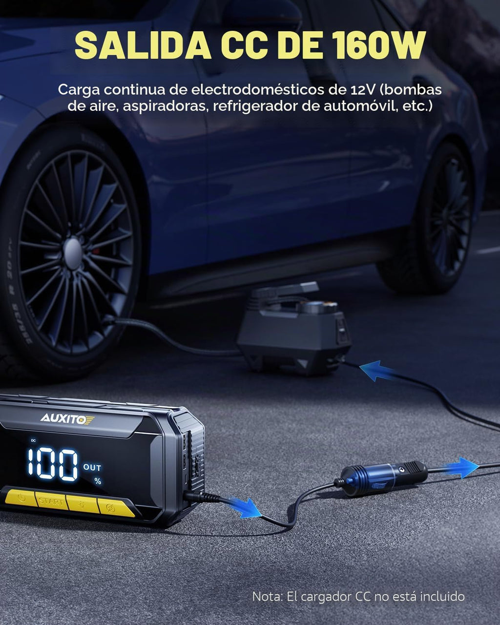 AUXITO 8000A Arrancador de Batería de Coche con Función de Fuerza d...
