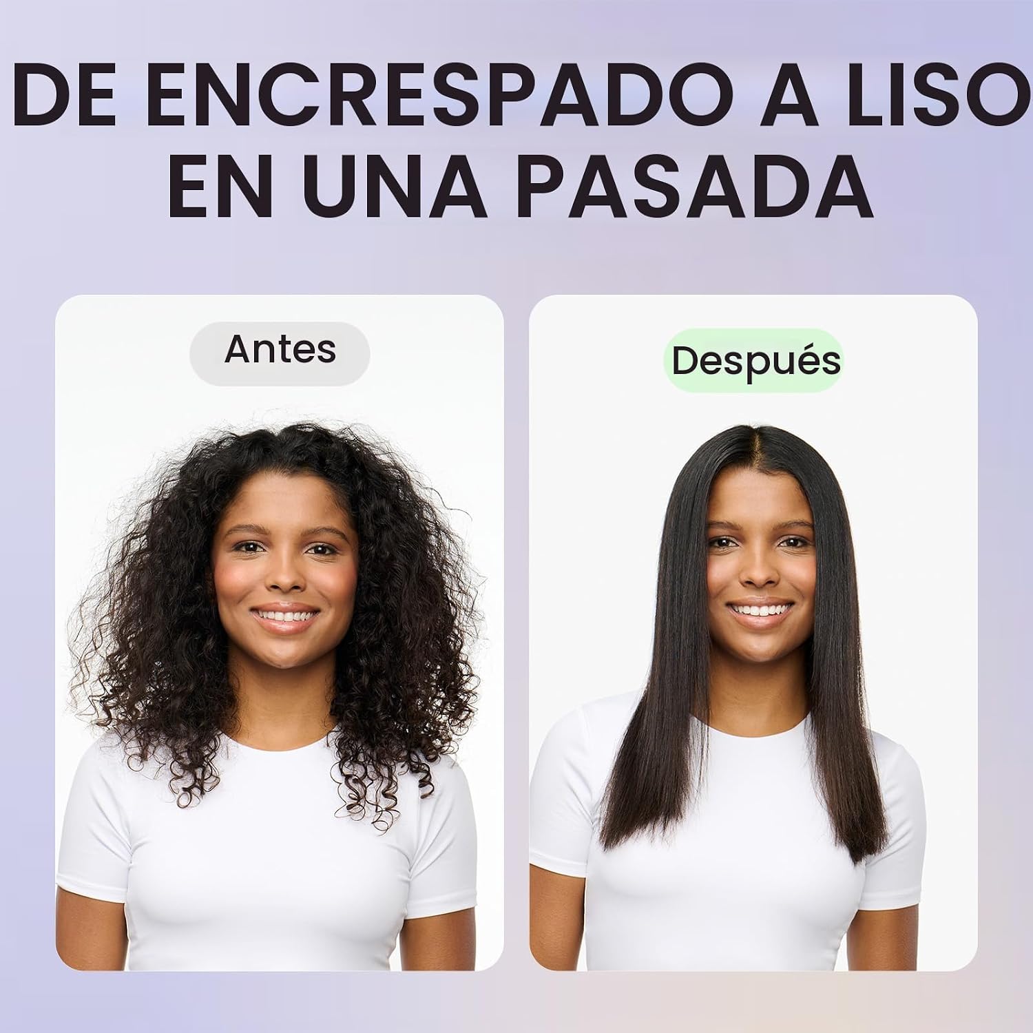 Wavytalk Alisador de pelo de mojado a liso, plancha plana de titani...