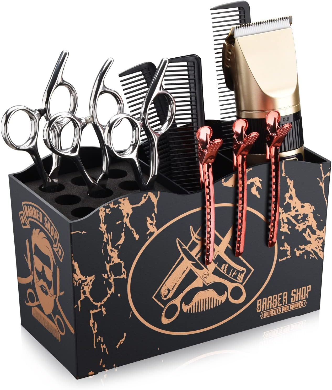 Noverlife - Caja organizadora profesional para tijeras de barbero,...