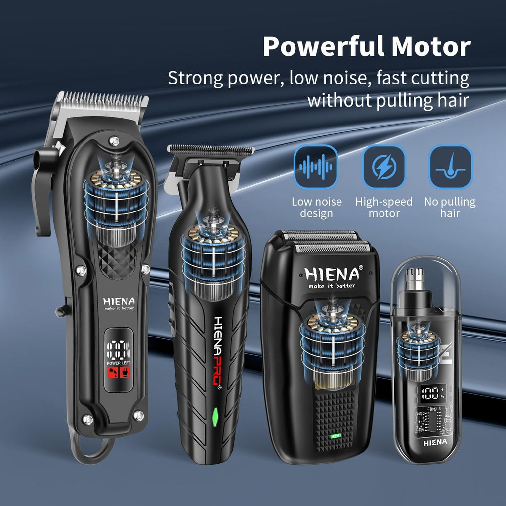 HIENA PRO Set de cortapelos profesional para hombres, set de cortap...