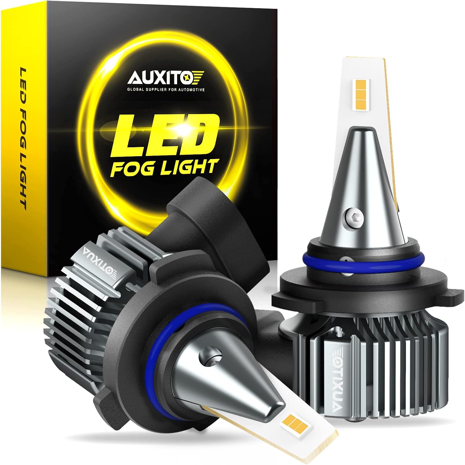 AUXITO 9006 HB4 Bombillas LED antiniebla, 6000 lm de alto brillo, 6...