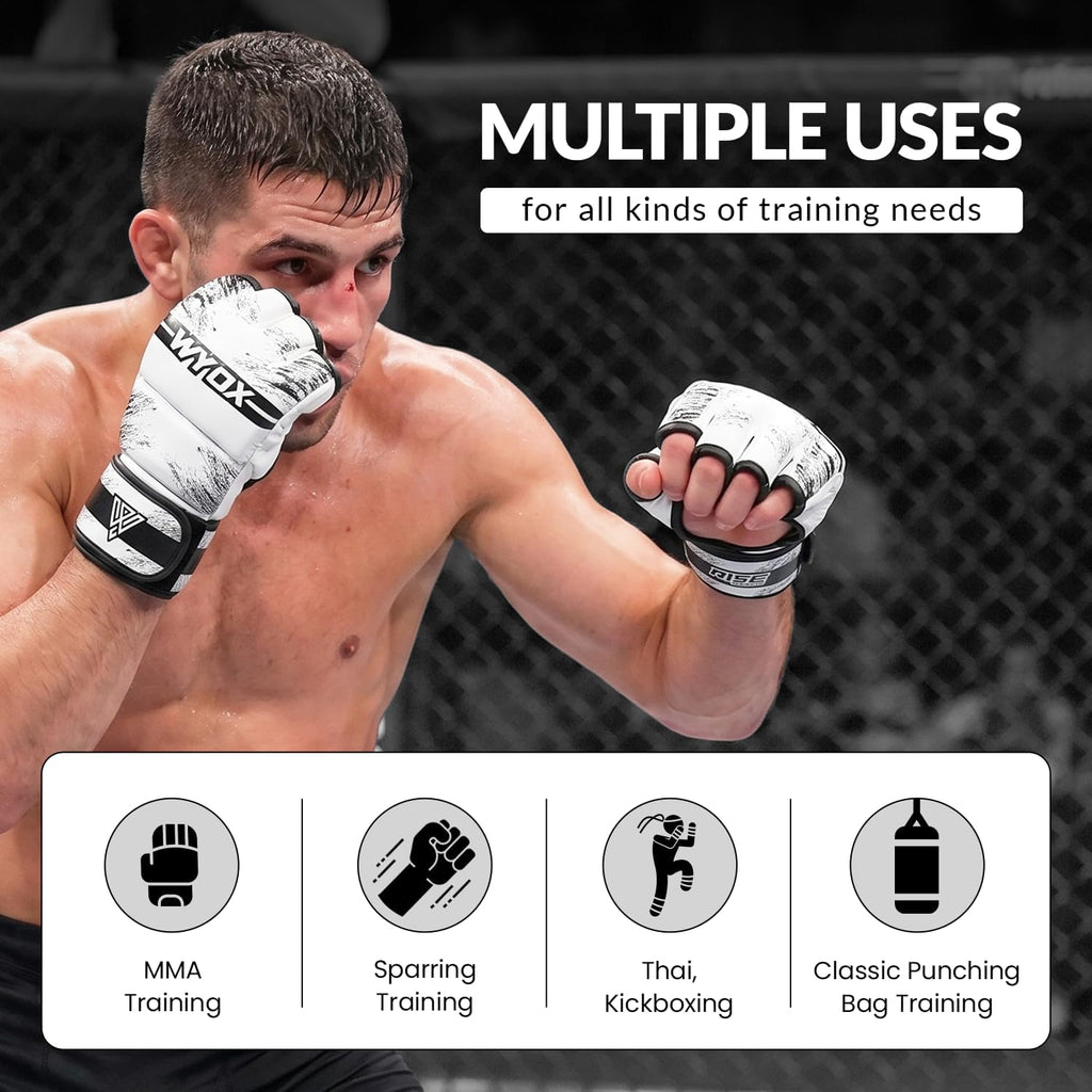 WYOX Guantes MMA para hombres y mujeres \u2013 Guantes de boxeo de...