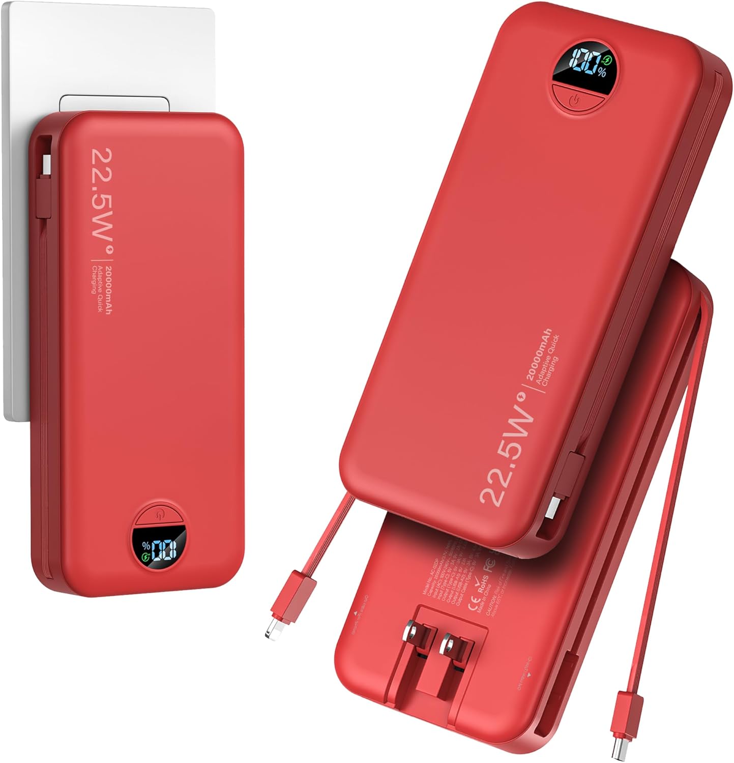 aonidi Banco de Energía Cargador Ultraportátil de 20000 mAh PD20W c...