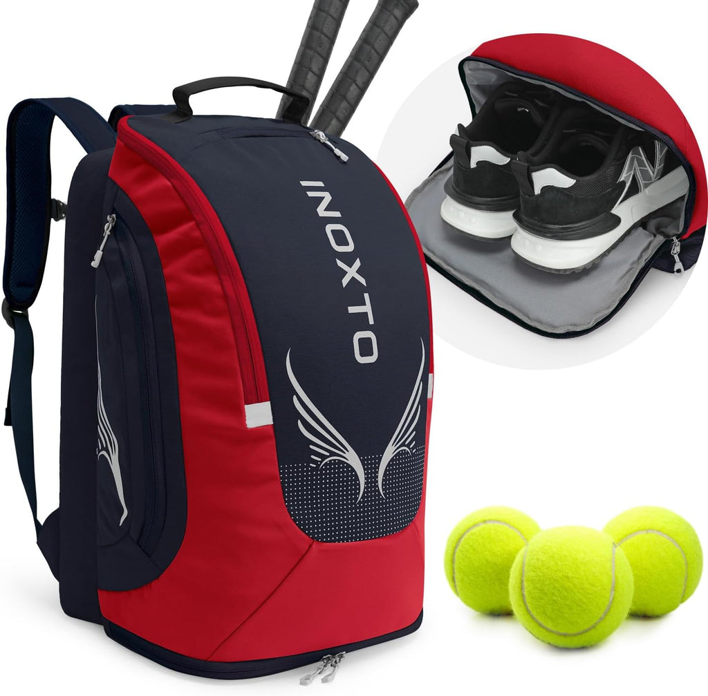 INOXTO Mochila de tenis de 40L para hombres y mujeres, bolsa grande...