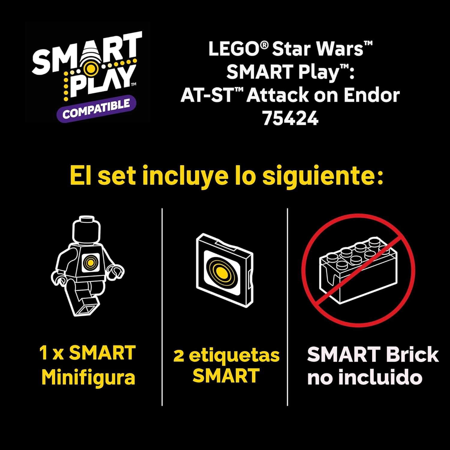 LEGO Star Wars SMART Play: AT-ST Attack on Endor - Juego de constru...