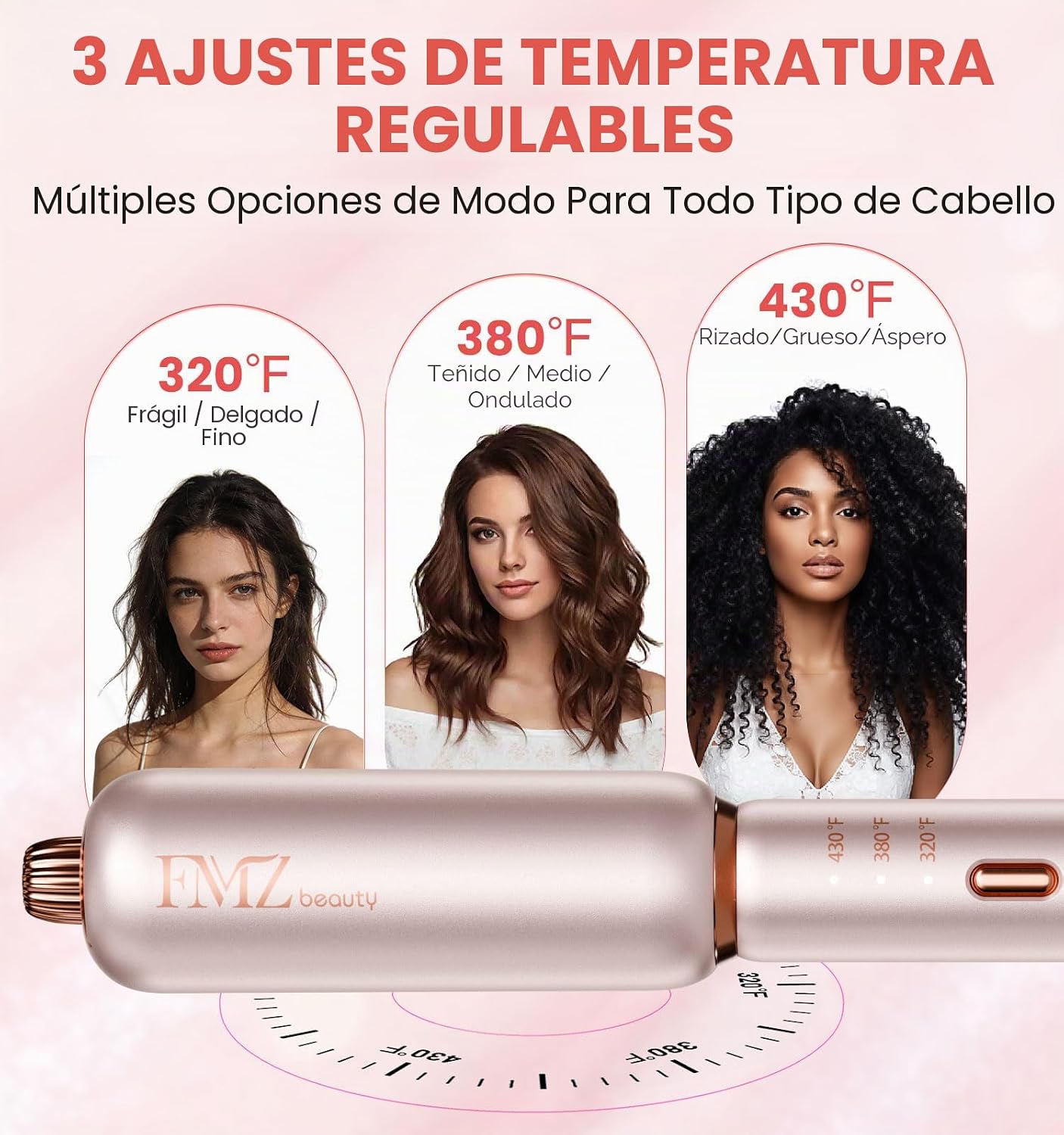 FMZ Plancha plana para el cabello, alisadora de pelo de cerámica de...