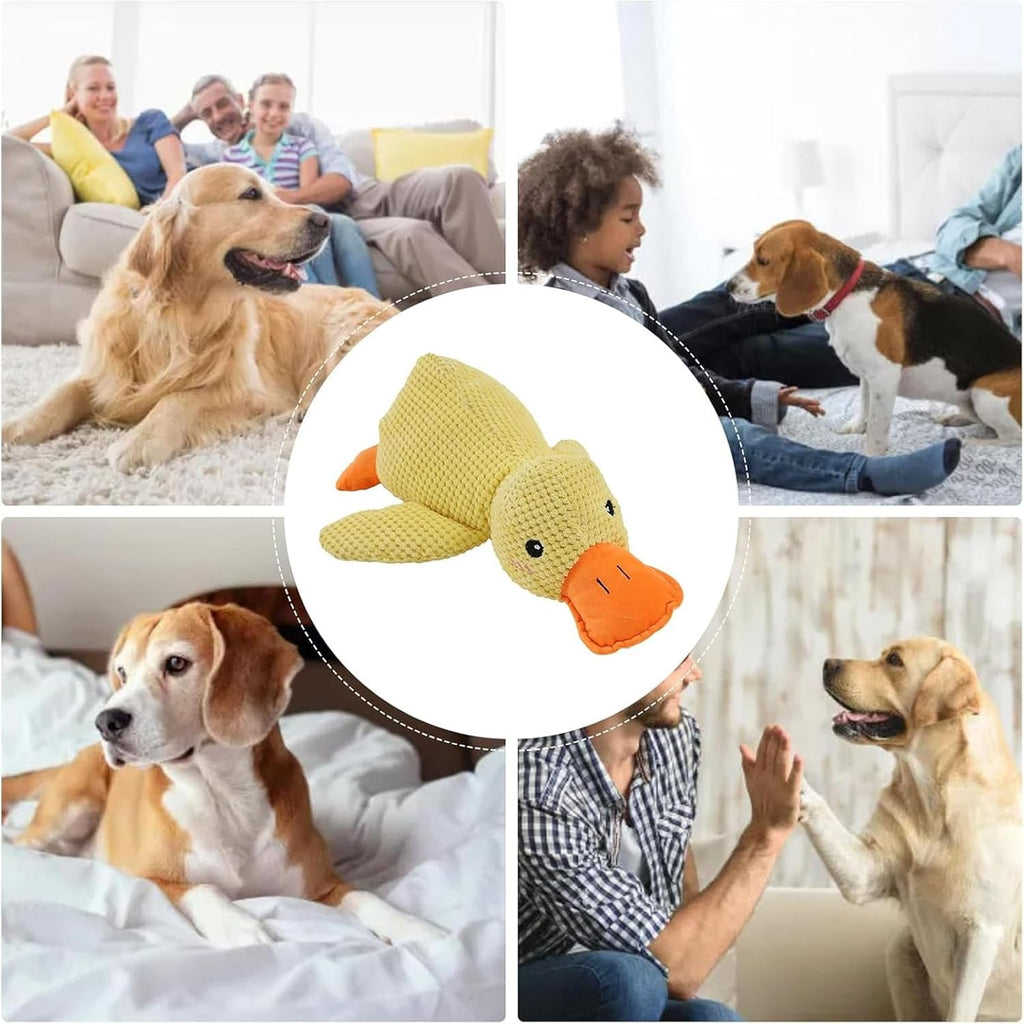 Mellow Dog Calming Duck, Nuevo Juguete para Perros Pato Amarillo 20...