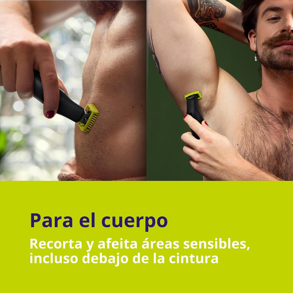 Norelco Philips OneBlade 360 Pro Face + Body, recortadora de barba...