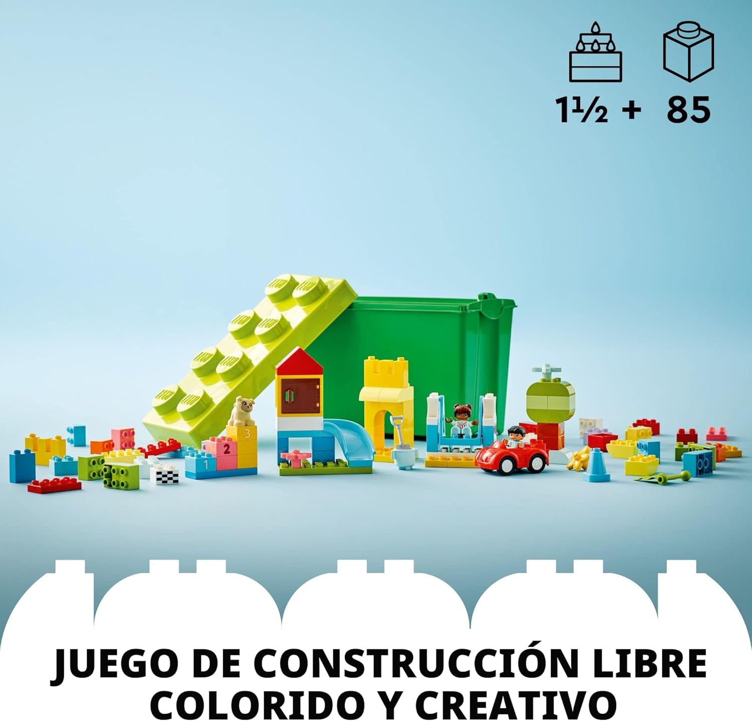 LEGO DUPLO - Bloques de construcción clásicos de lujo para caja de...