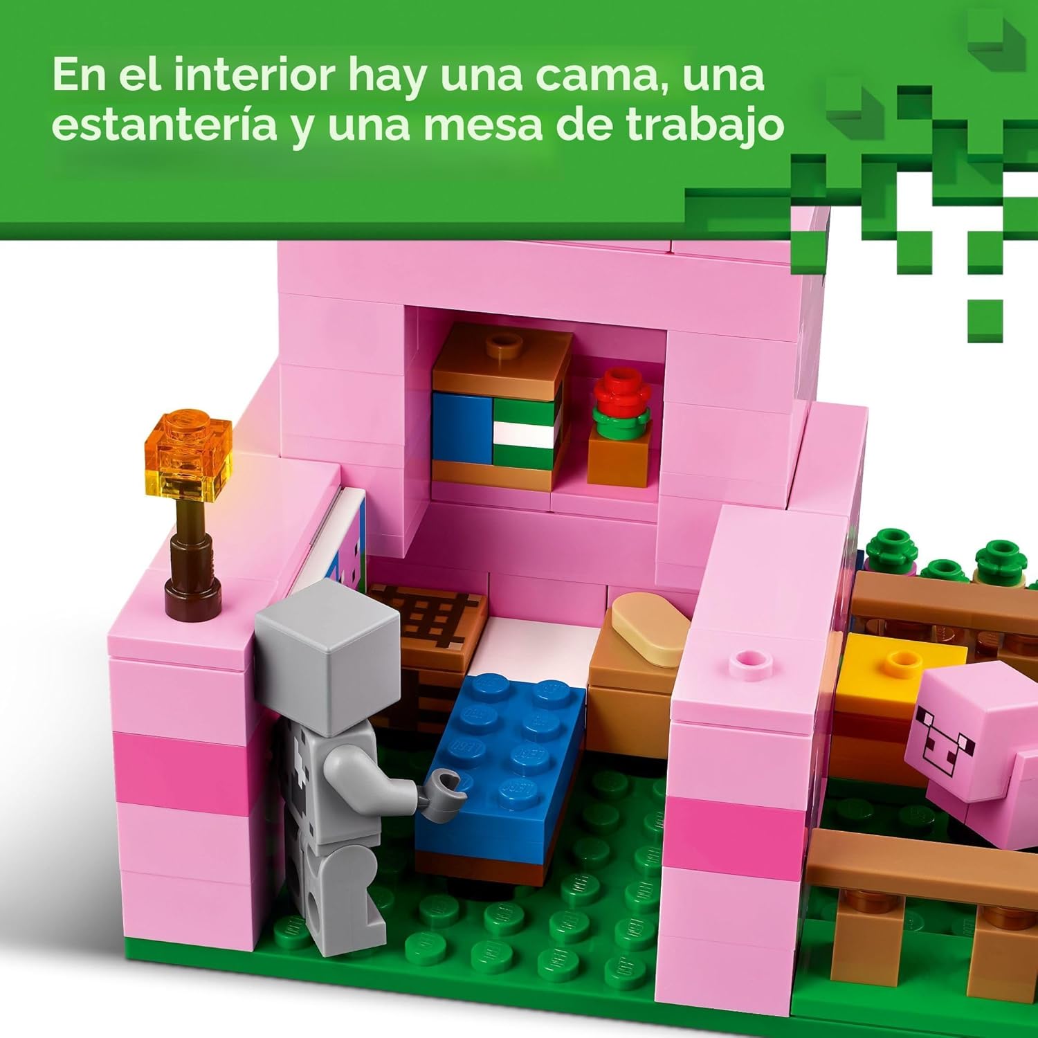 LEGO Minecraft - Figuras de juguete y juego de La Casa del Cerdito...