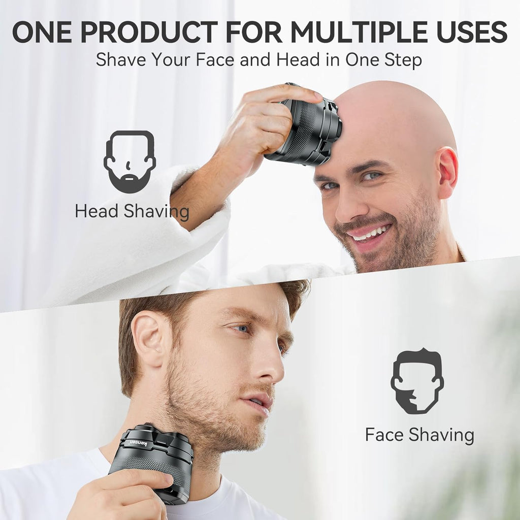 kensen Afeitadoras de cabeza 6D para hombres calvos, afeitadora mej...