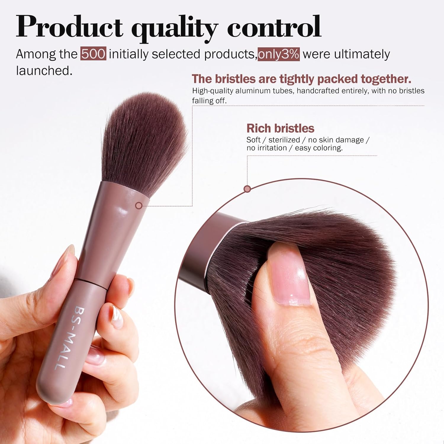 BS-MALL - Juego de 14 brochas de maquillaje con 1 esponja de maquil...