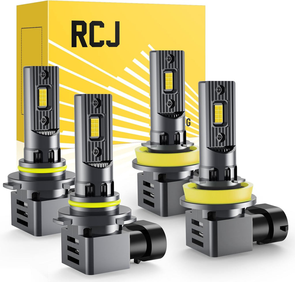 RCJ Combo de bombillas LED H11 9005, 9005\/HB3 H11\/H9\/H8 de 200 W...