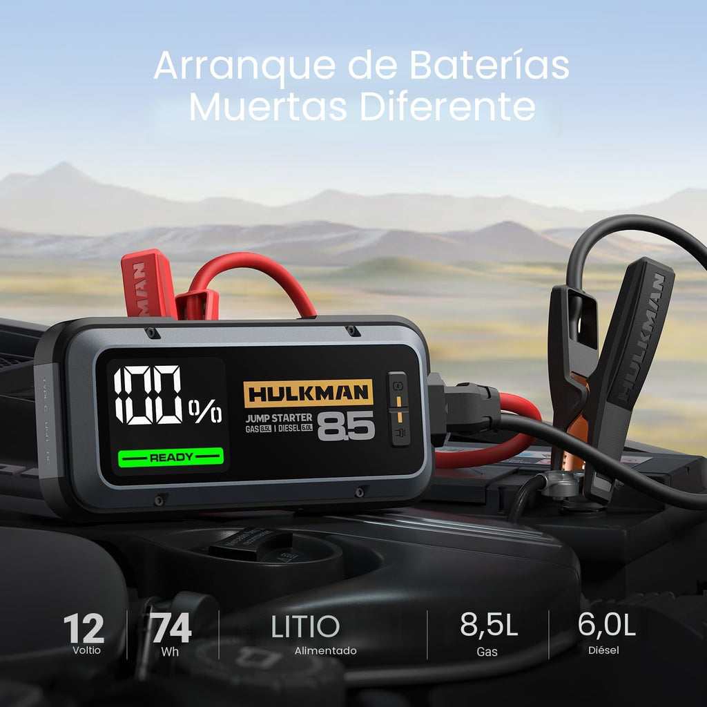 Hulkman Alpha85, Gris Espacial, Arrancador Inteligente de 2000A 74W...
