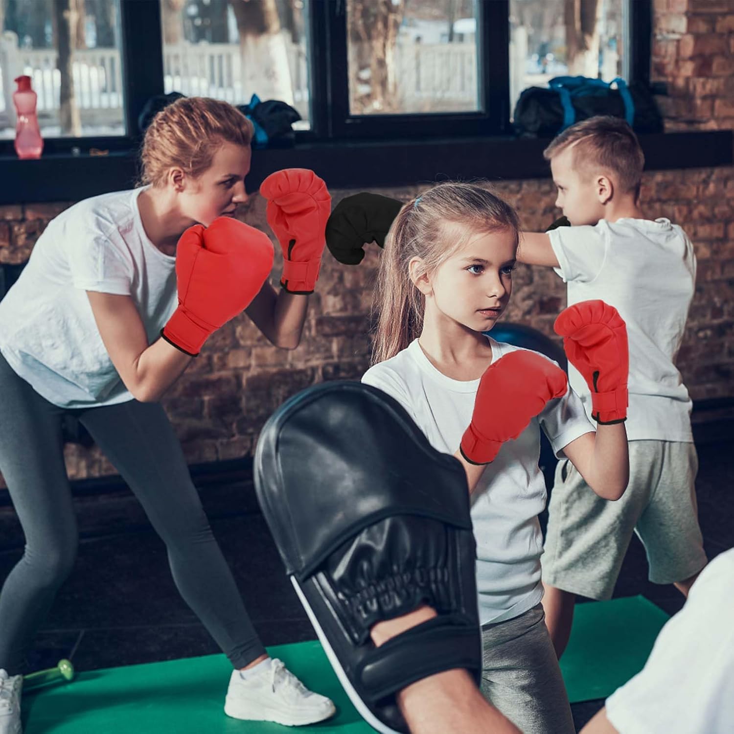 Micnaron 2 pares de guantes de boxeo para hombres y mujeres, guante...
