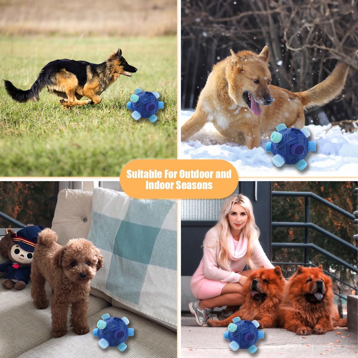 Petration Pelota Olfateadora para Perros - Juguetes Interactivos de...
