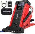 Sharmeal Arrancador de coche 8000A, paquete de batería de arranque...