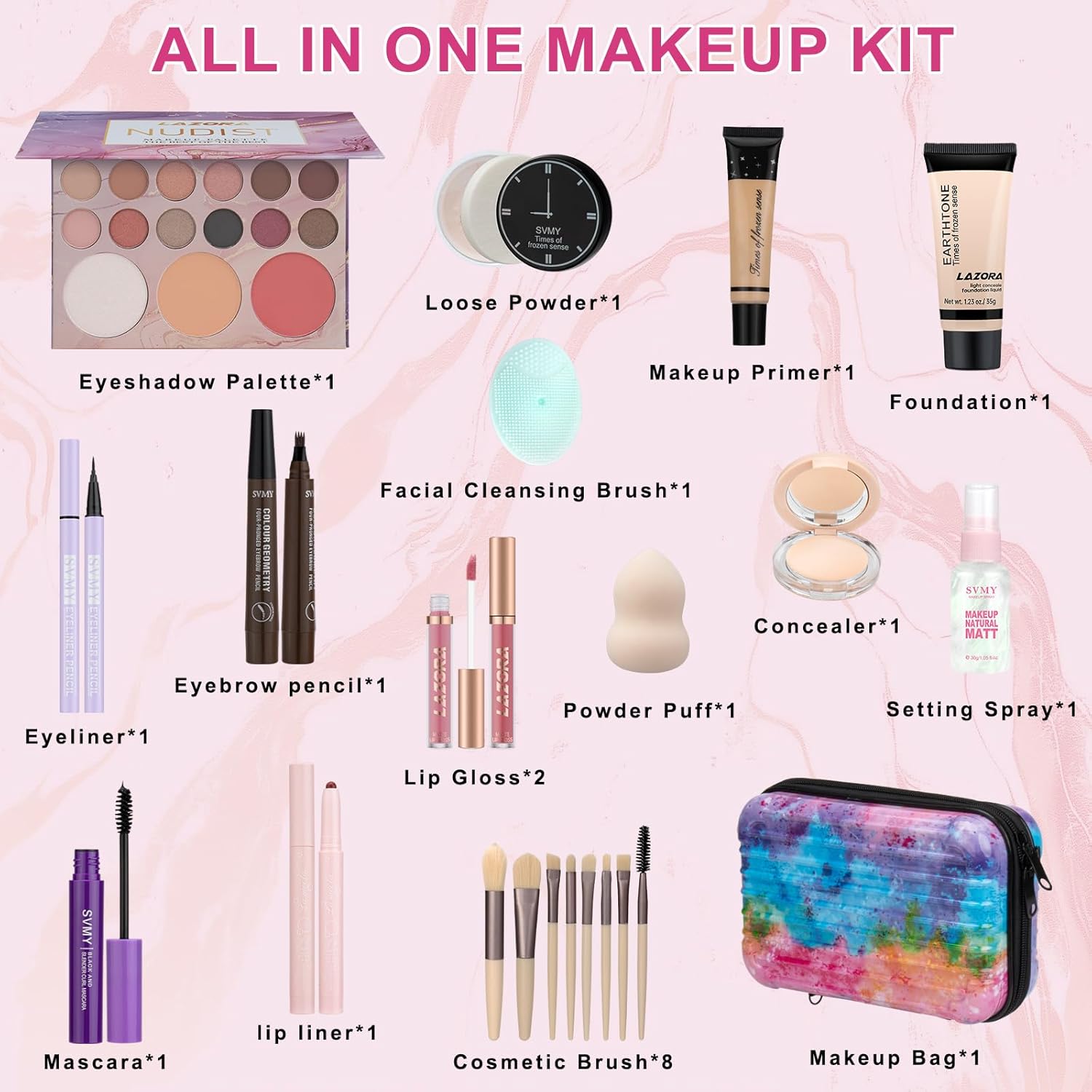 Juego de maquillaje para adolescentes, kits de maquillaje para adol...