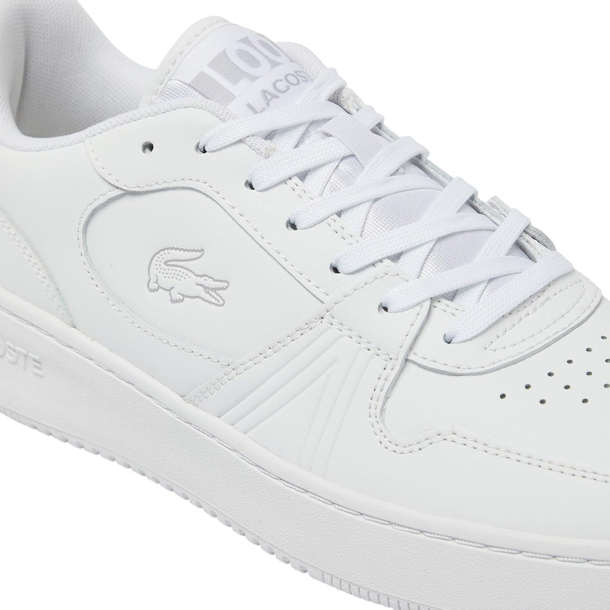 Lacoste L001 - Tenis deportivos para hombre, blanco\/blanco, 13