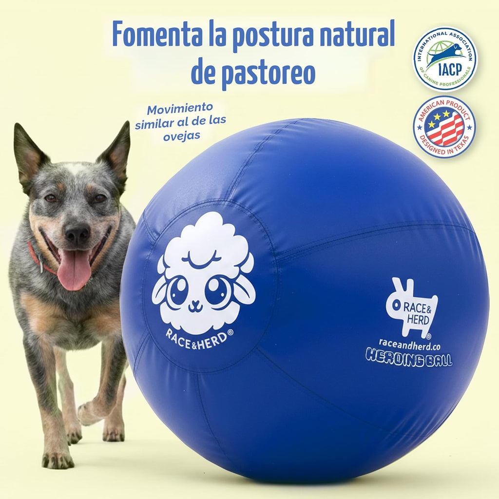 Race&amp;Herd Pelota original XXL de 25 pulgadas para perros grande...
