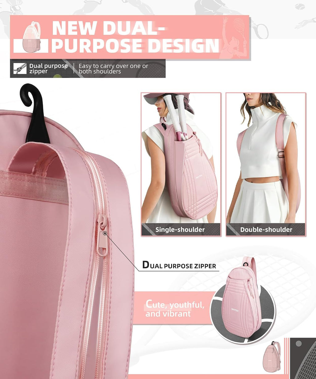 ARCFOX Mochila para raqueta de tenis 2 en 1 de gran capacidad para...