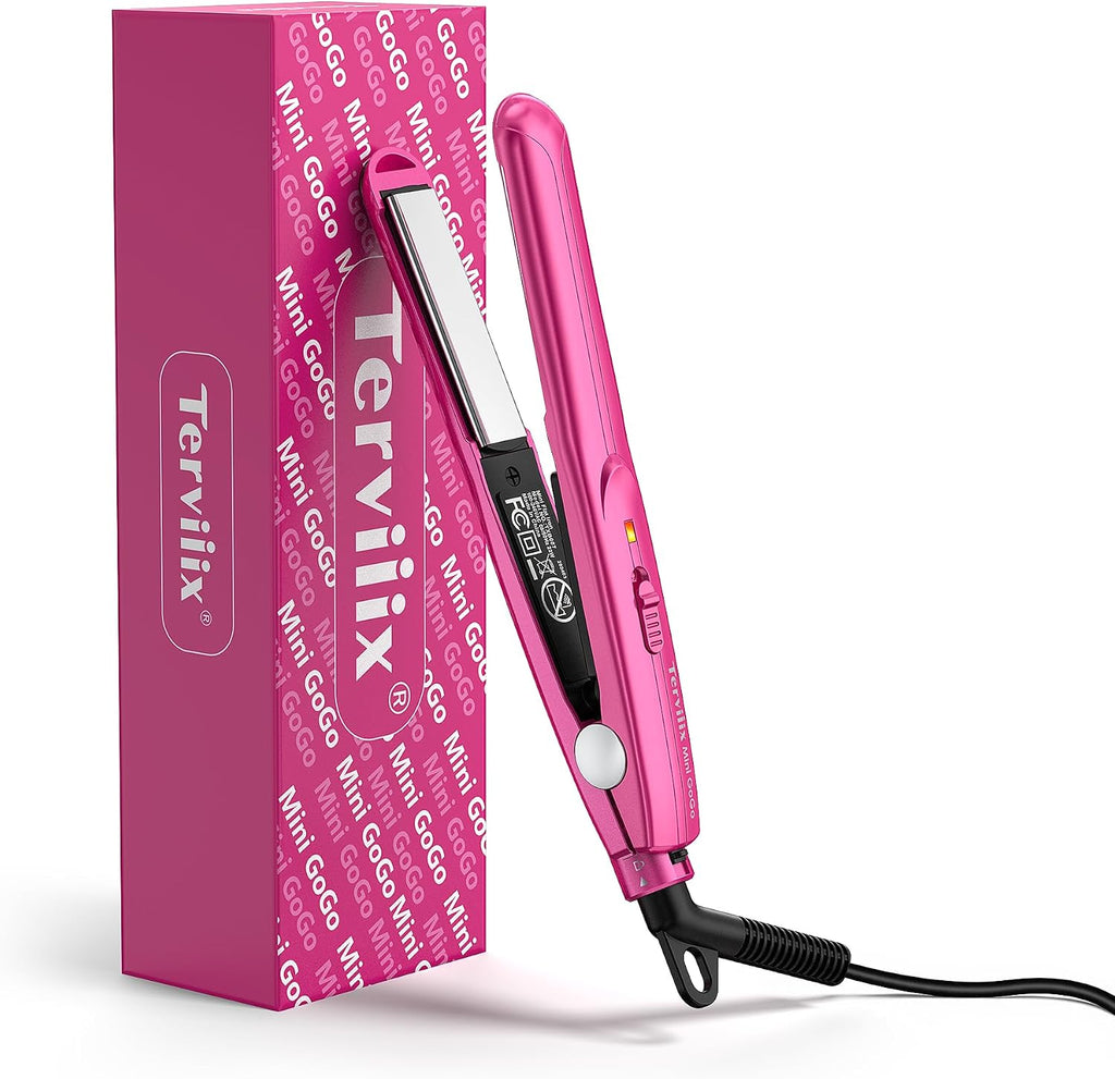 Terviiix Mini plancha plana, plancha de pelo de 1\/2 pulgada para b...