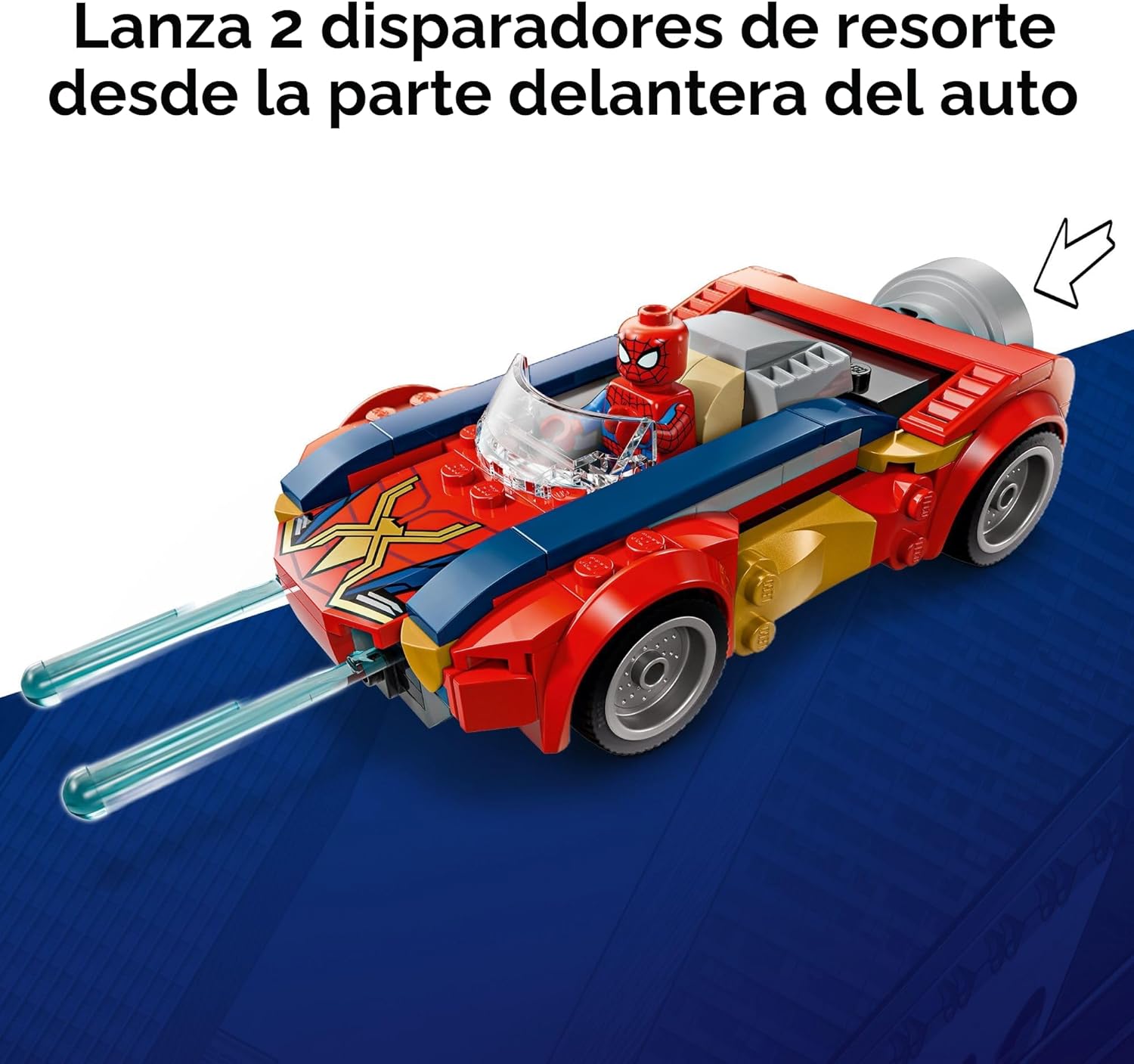 LEGO Marvel Spider-Man Car vs Lobezno venomizado juguete de constru...