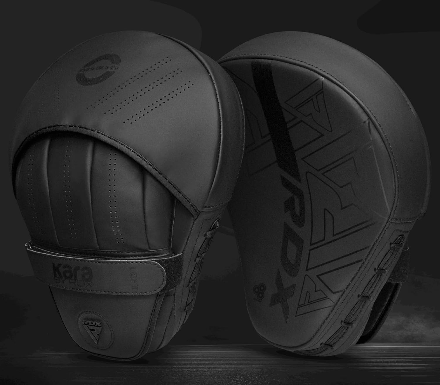RDX Almohadillas de boxeo Curvadas Focus Mits, Maya Hide Leather Ka...