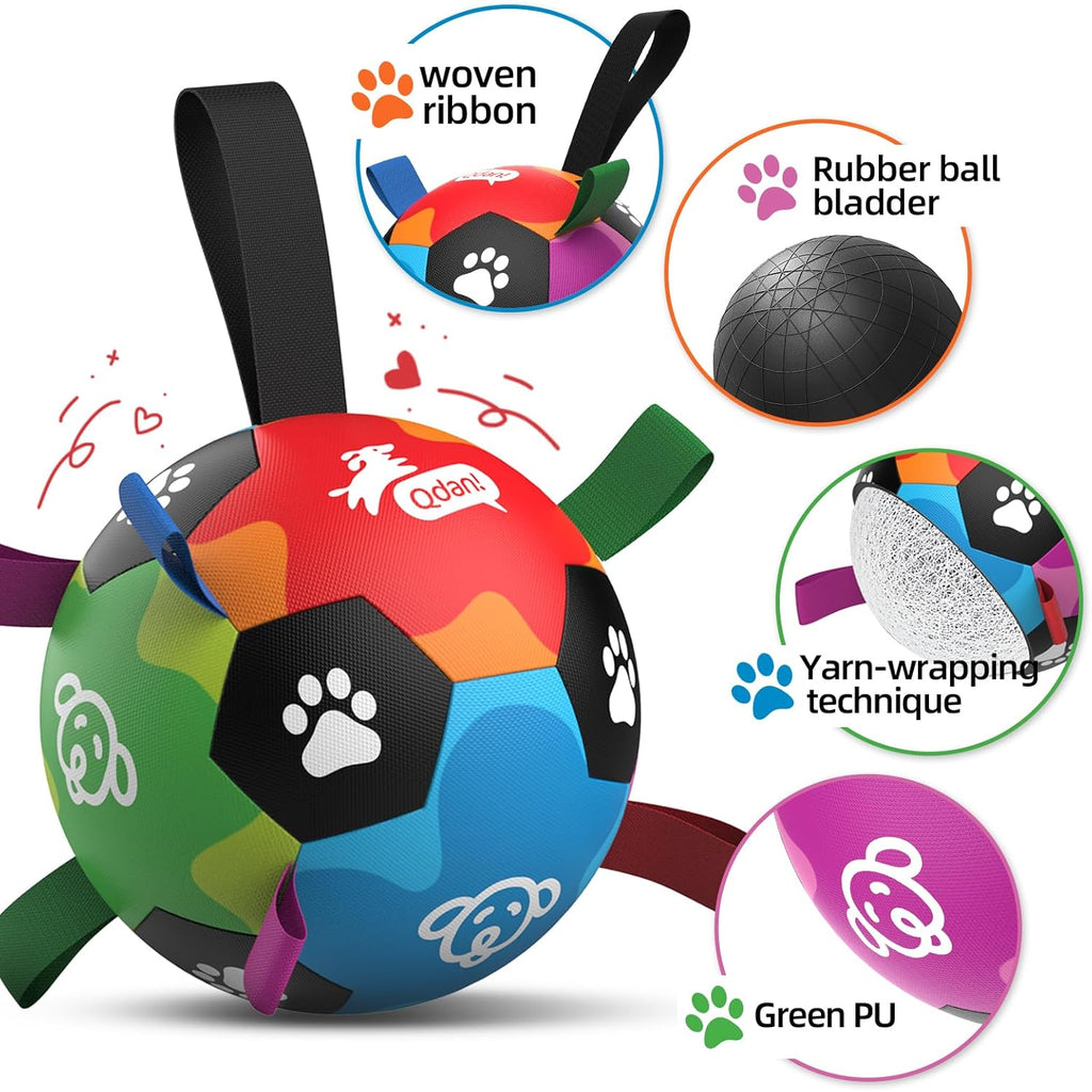 QDAN Juguetes para perros grandes, bolas duraderas para perros mast...