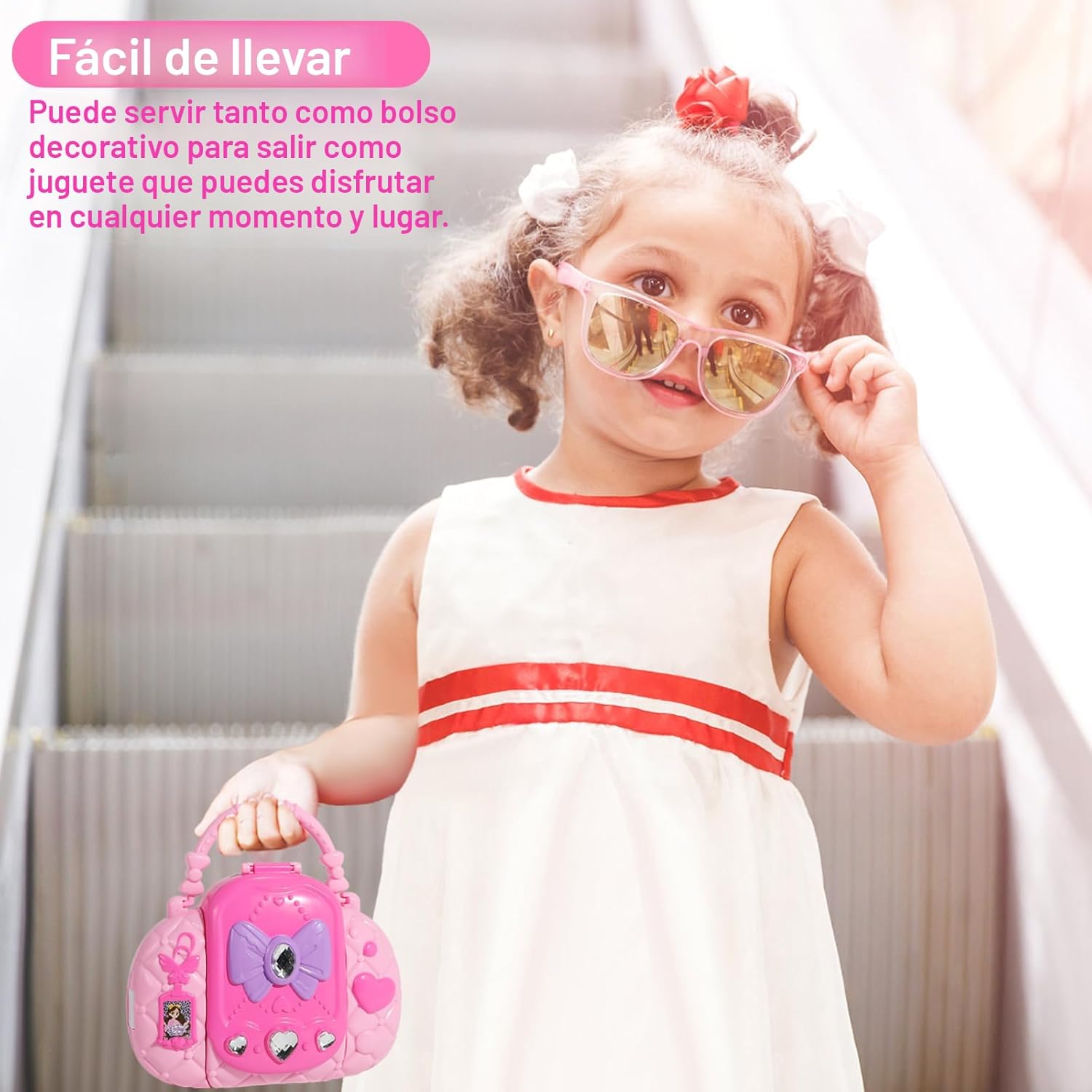 Topsolid Kit de Maquillaje Infantil con Espejo - Juego de Maquillaj...
