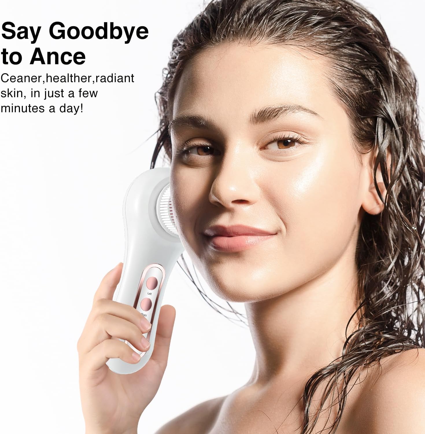 UMICKOO Exfoliante facial, cepillo de limpieza facial recargable co...