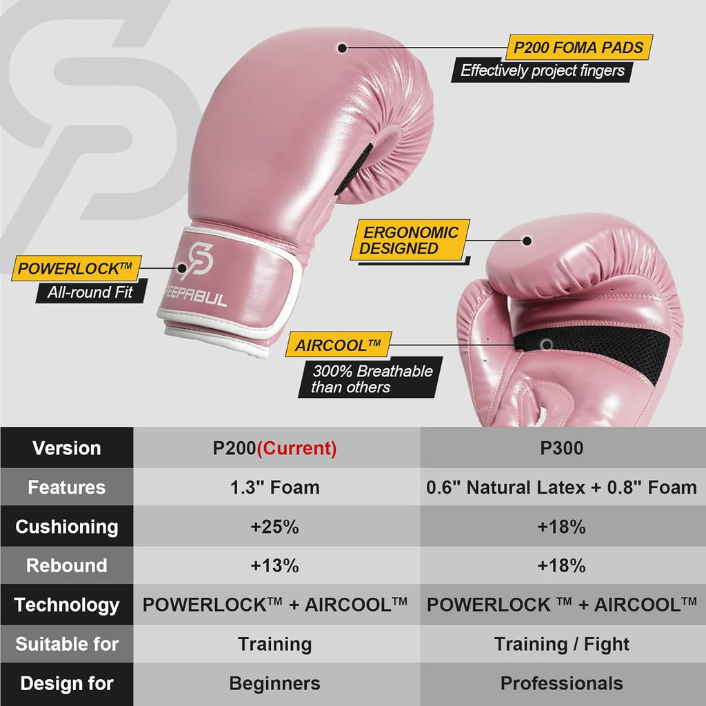 Guantes de boxeo SAEEPABUL S200 para hombres y mujeres, adecuados p...